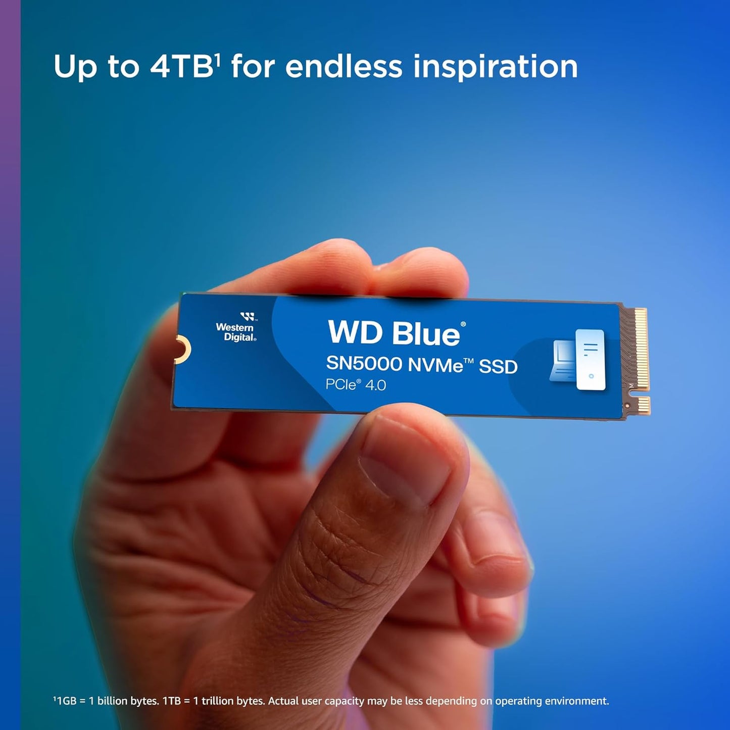 WESTERN DIGITAL BLUE SN5000 NVME 1TB, UPTO 5150MB/S R, 4900MB/S W, 5Y WARRANTY