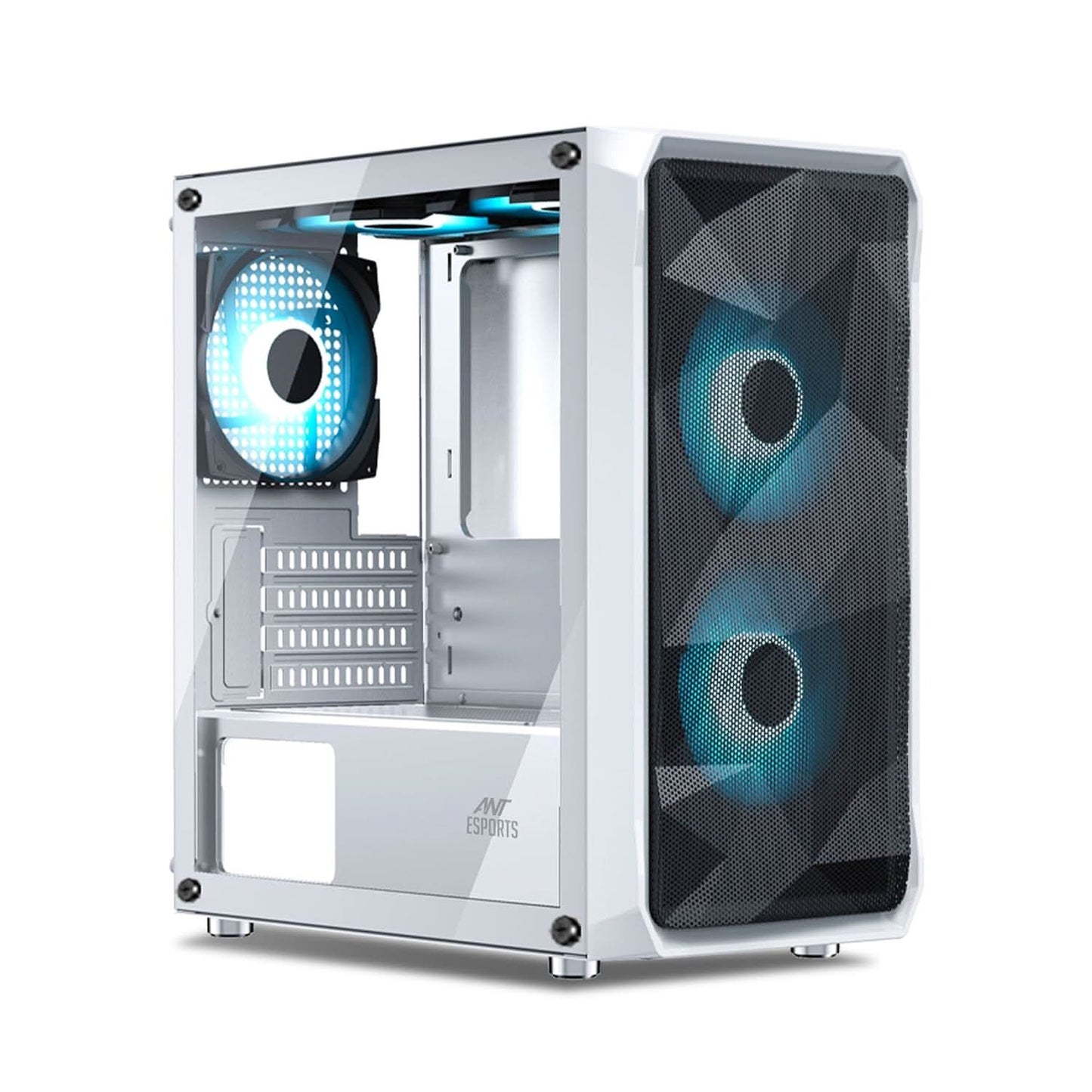 Ant Esports ICE-100 Air Mini Mesh (M-ATX) Mini Tower Cabinet (White)