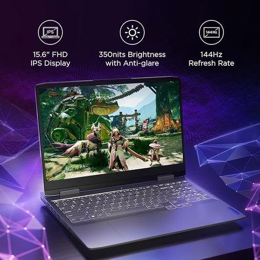 LENOVO LOQ INTEL CORE I7 13TH GEN 13620H - (16 GB/512 GB SSD/WINDOWS 11 HOME/6 GB GRAPHICS/NVIDIA GEFORCE RTX 4050) 15IRH8 GAMING LAPTOP (15.6 INCH, STORM GREY, 2.4 KG, WITH MS OFFICE)
