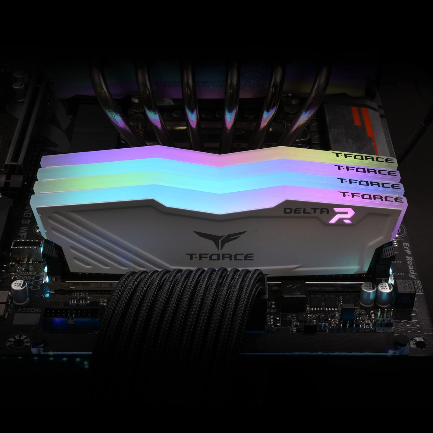 TEAMGROUP T-FORCE DELTA RGB 16GB (8GBX2) DDR4 3600MHZ DESKTOP RAM (WHI