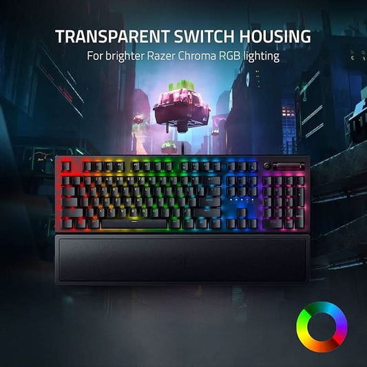 Razer BlackWidow V3 Black, Mechanical Gaming Keyboard with Green Switch