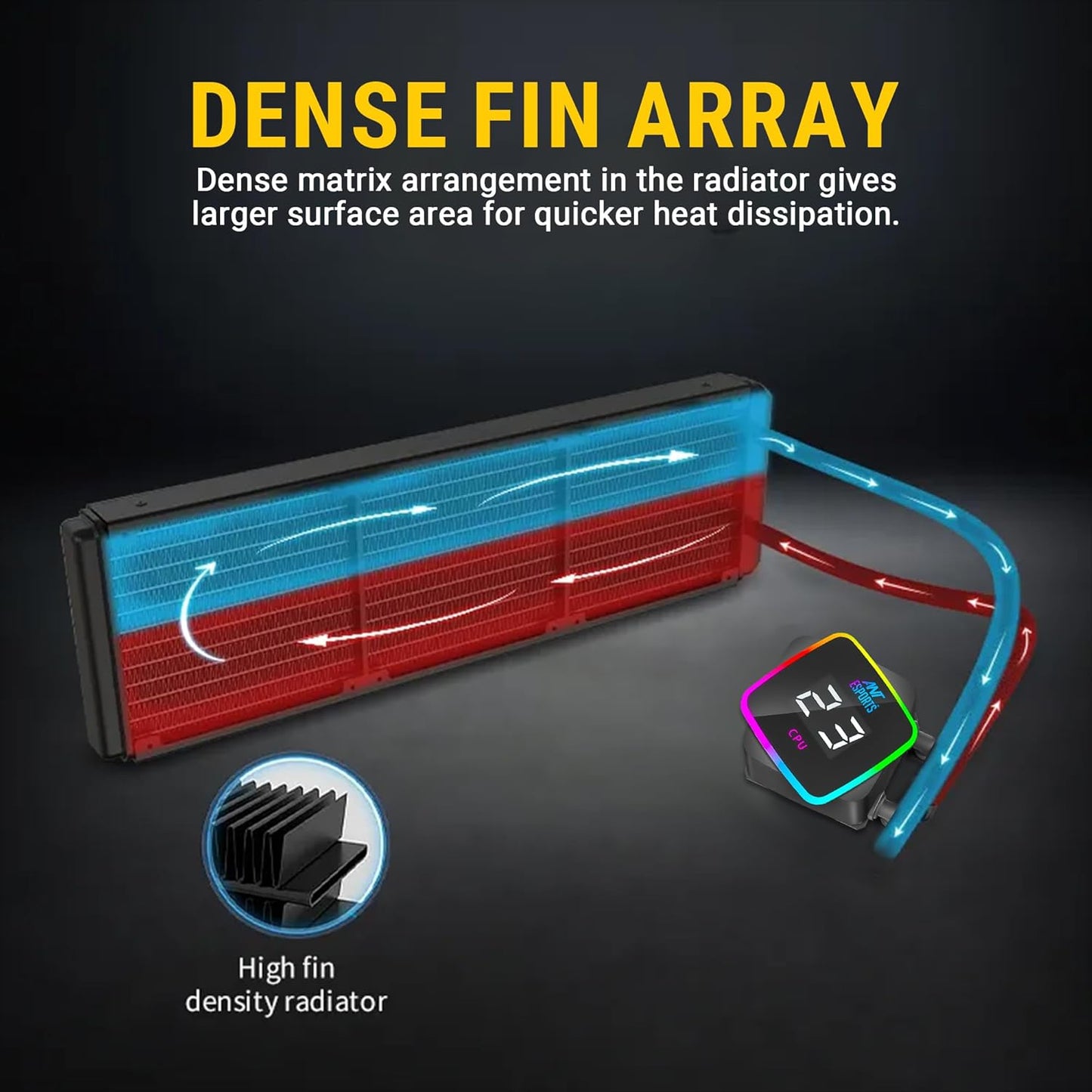 ANT ESPORTS ICE-FLOW 360 ARGB CPU LIQUID COOLER
