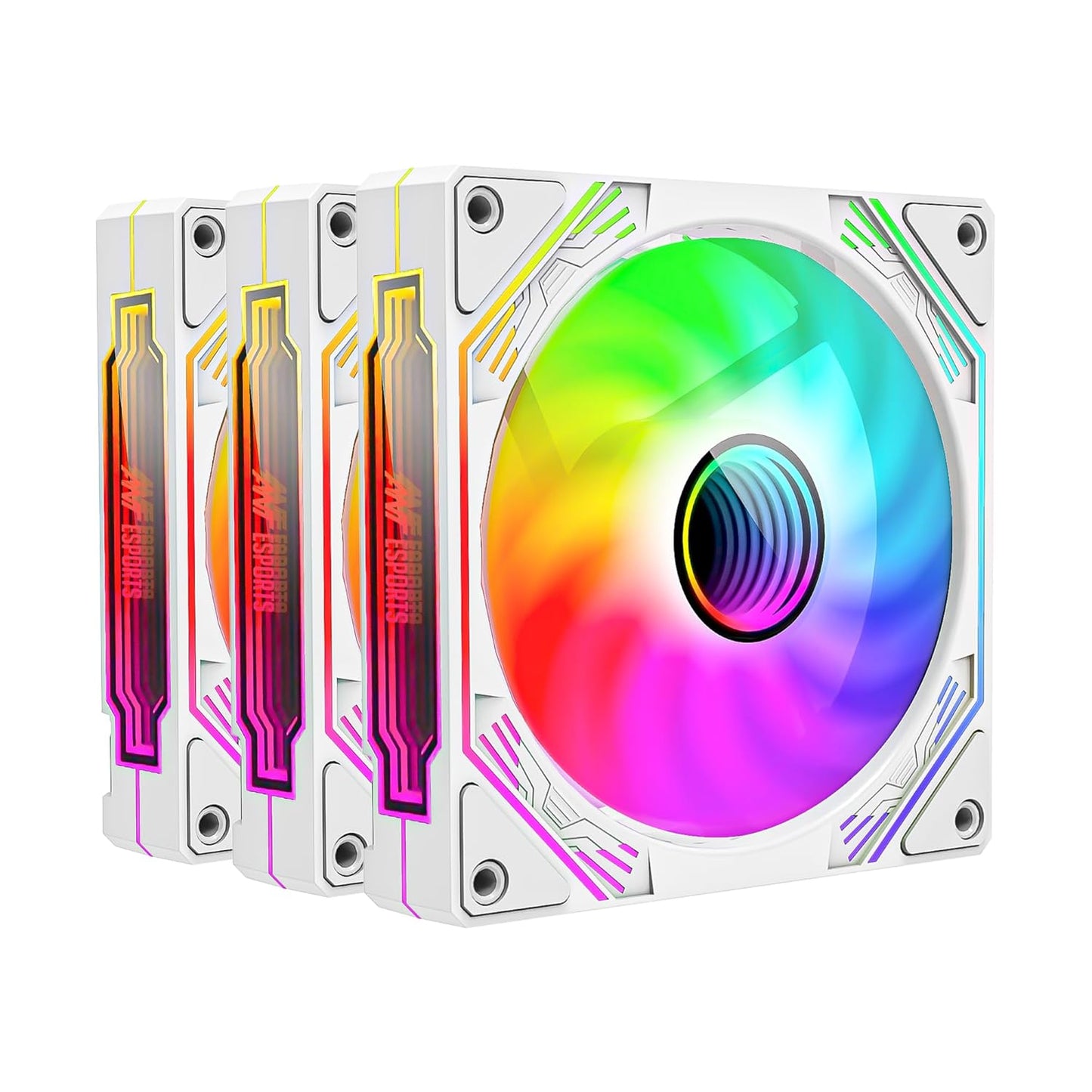 ANT ESPORTS SCIFLOW ARGB WHITE CABINET FAN TRIPLE PACK