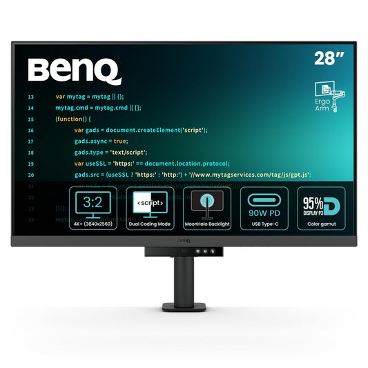 BENQ RD280UA 28.2 INCH 4K+ 3840X2560 3:2 SPECIAL RATIO PROGRAMMING MONITOR