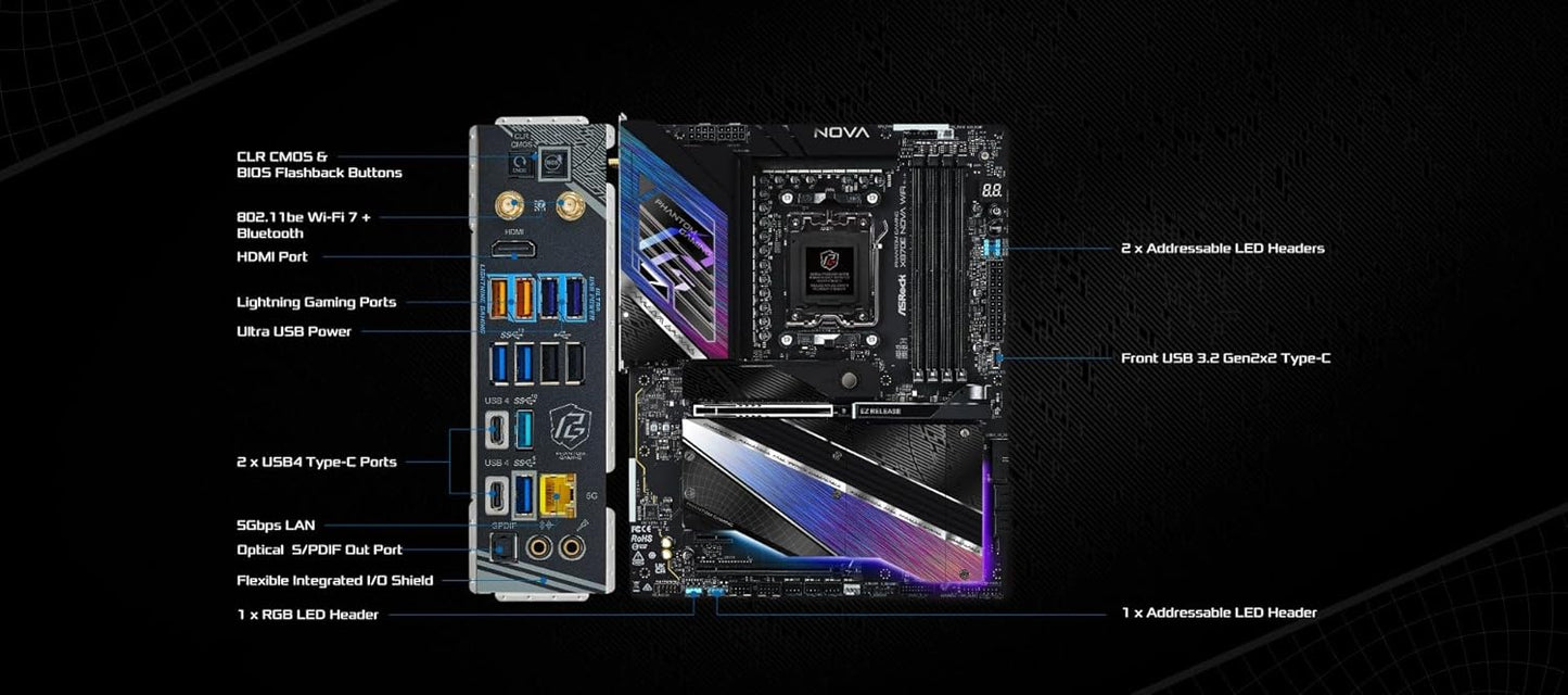 ASROCK X870E NOVA WIFI AM5 AMD X870E