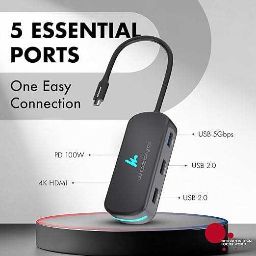 Wozoyo Type C 5 in 1 Docking Station , Series 1