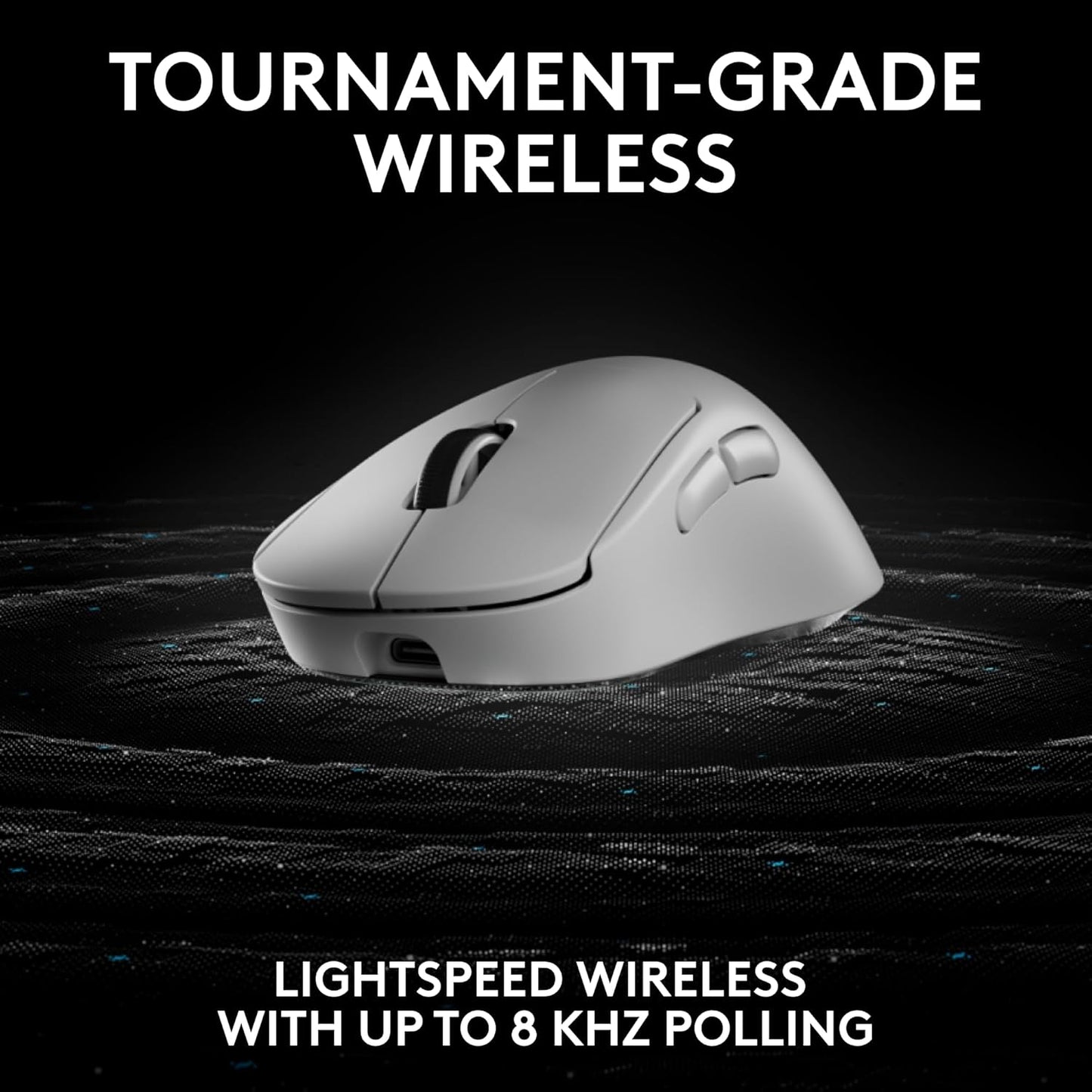 LOGITECH G PRO X SUPERLIGHT 2 DEX LIGHTSPEED WIRELESS GAMING MOUSE, 60G PRO-GRADE LIGHTWEIGHT MOUSE WITH 5 PROGRAMMABLE BUTTONS, 44K DPI SENSOR, USB-C CHARGING, FOR PC/MAC - WHITE