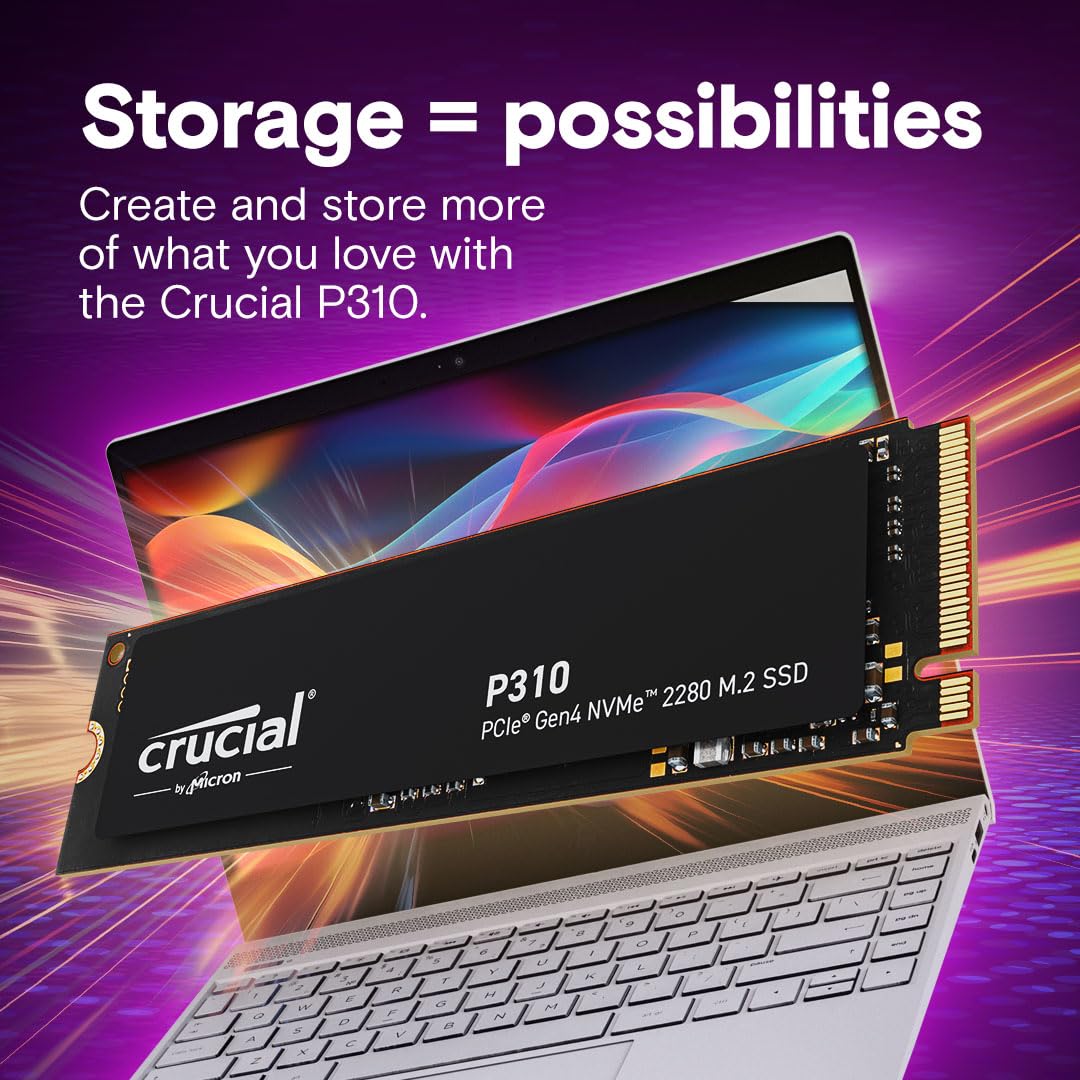 CRUCIAL P310 500GB PCIE GEN4 NVME M.2 SSD CT500P310SSD8