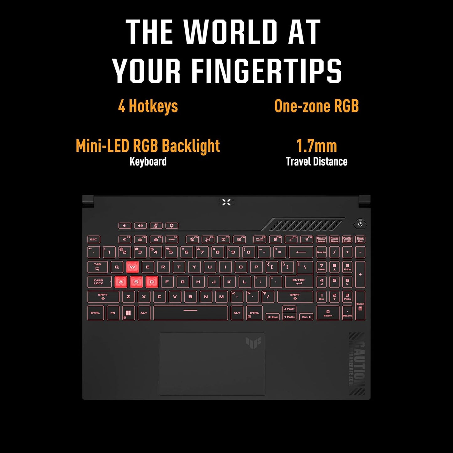 ASUS TUF GAMING F15, GAMING LAPTOP, 13TH GEN INTEL CORE I7-13620H, RTX 4050 GRPH (16GB/512GB/39.62 CMS (15.6) FHD/WIN 11 HOME) FX507VU-LP210W