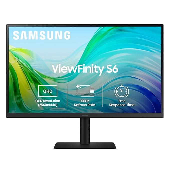 Samsung 27 Inch IPS 2K QHD Height Pivot Adjustable Stand Monitor