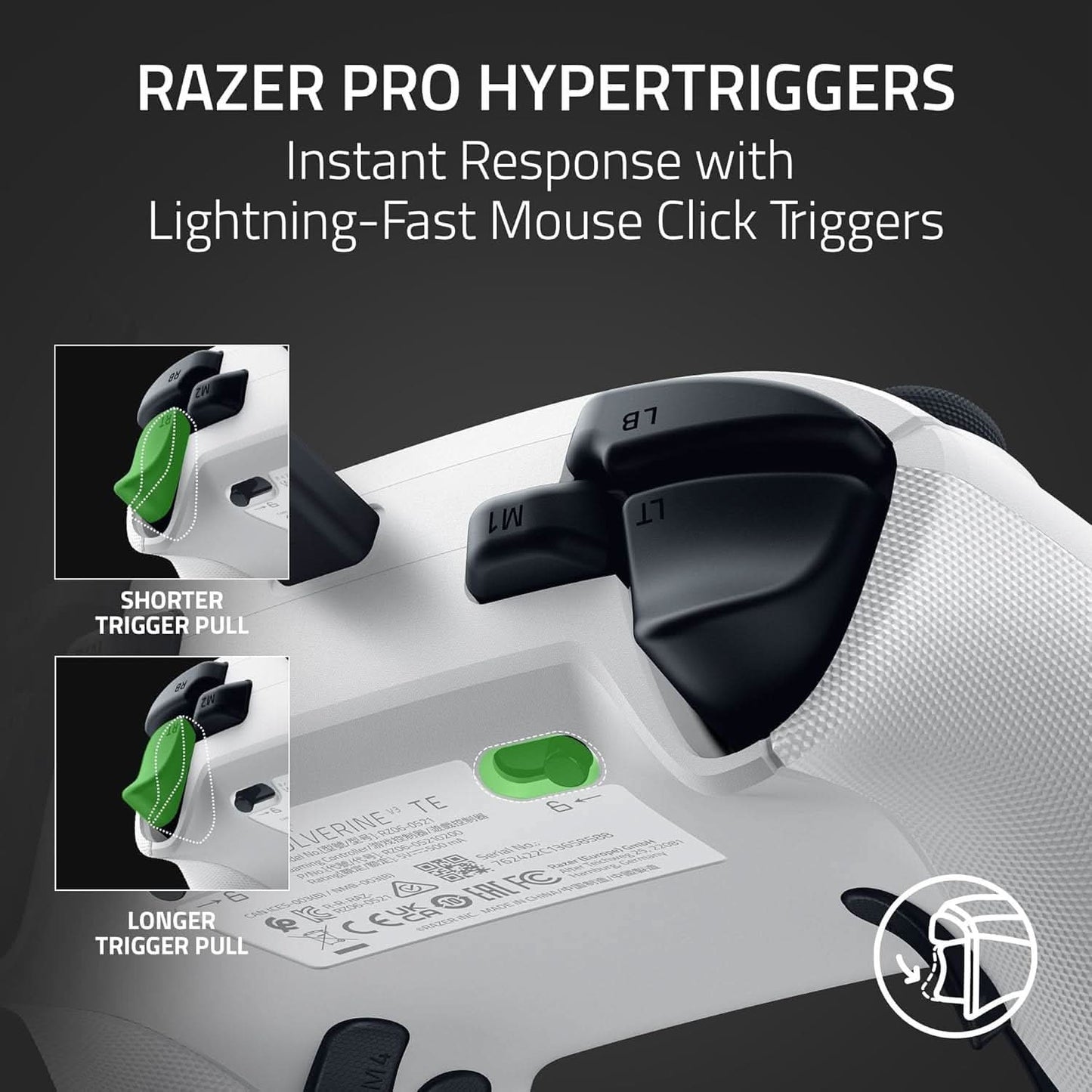 Razer Wolverine V3 Tournament Edition - Wired Gaming Controller for Xbox Series X|S & PC - White
