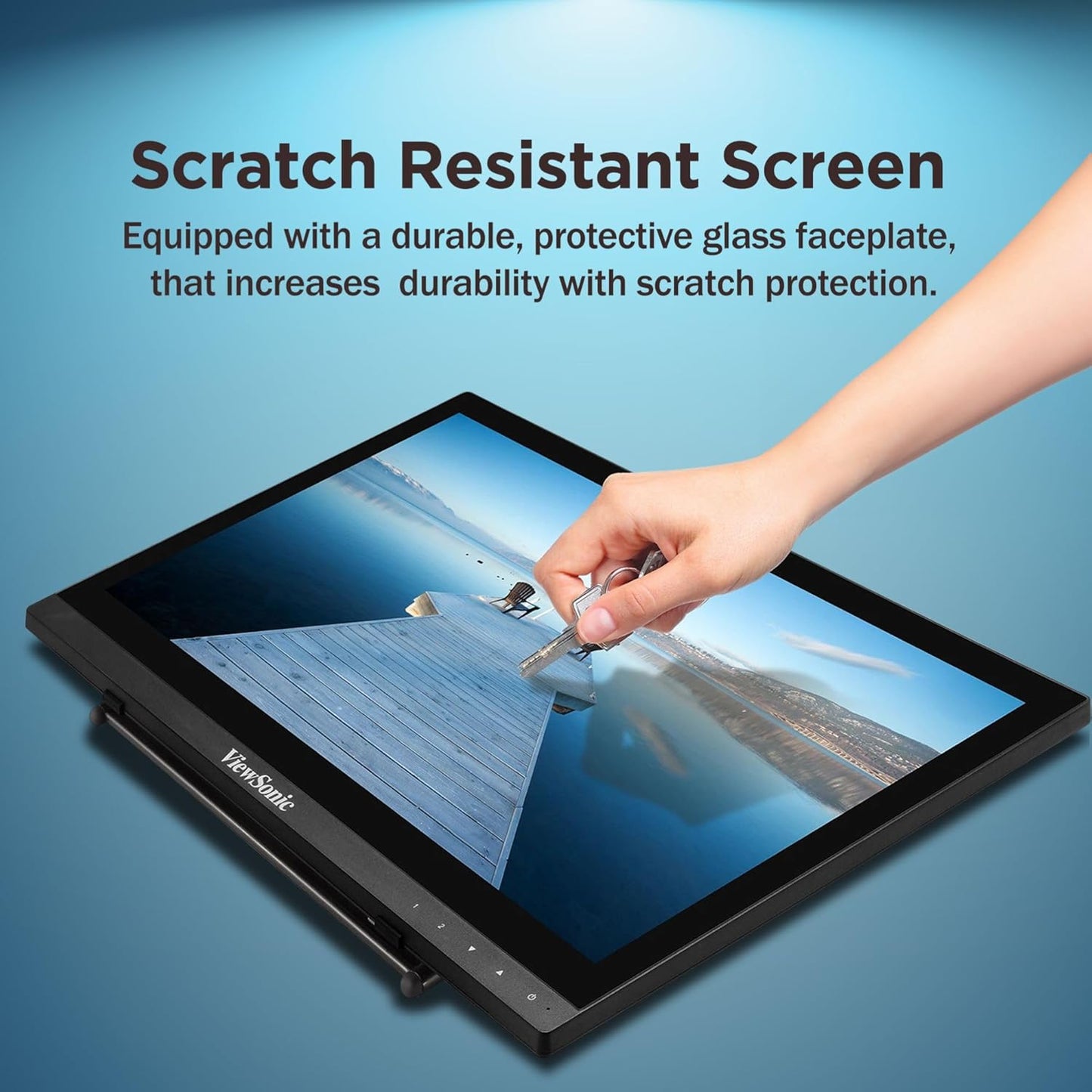 ViewSonic TD1630-3 40.64 Cm(16") Touch Portable Monitor with10-Point Capacitive Touch | Advanced Ergonomic | 7H Hardness Screen | EyeCare | Integrated Speakers| VGA| HDMI |USB 2.0 Type B