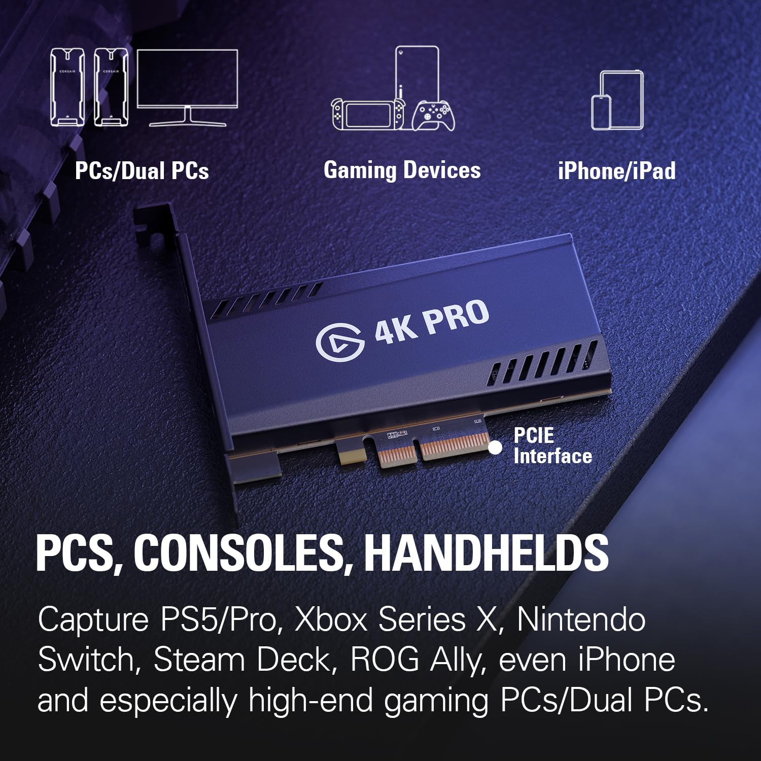ELGATO 4K PRO 4K CAPTURE CARD FOR PC 10GBK9901