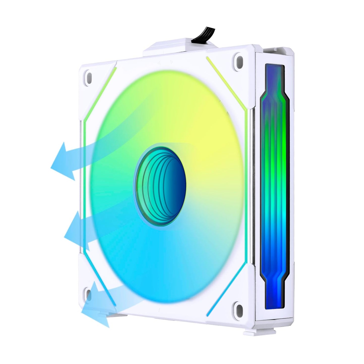LIAN LI UNI FAN SL-INF REVERSE BLADE 120 INFINITY MIRROR 120MM ARGB SINGLE PACK CASE FAN, WHITE- G99.12RSLIN1W.IN