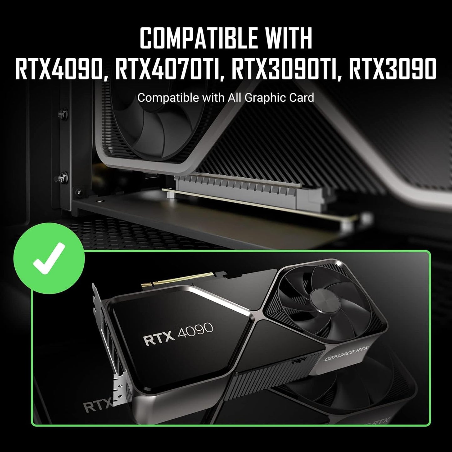 ANTEC AT-RCVB-BK200-PCIE4 200MM RISER CABLE (BLACK)