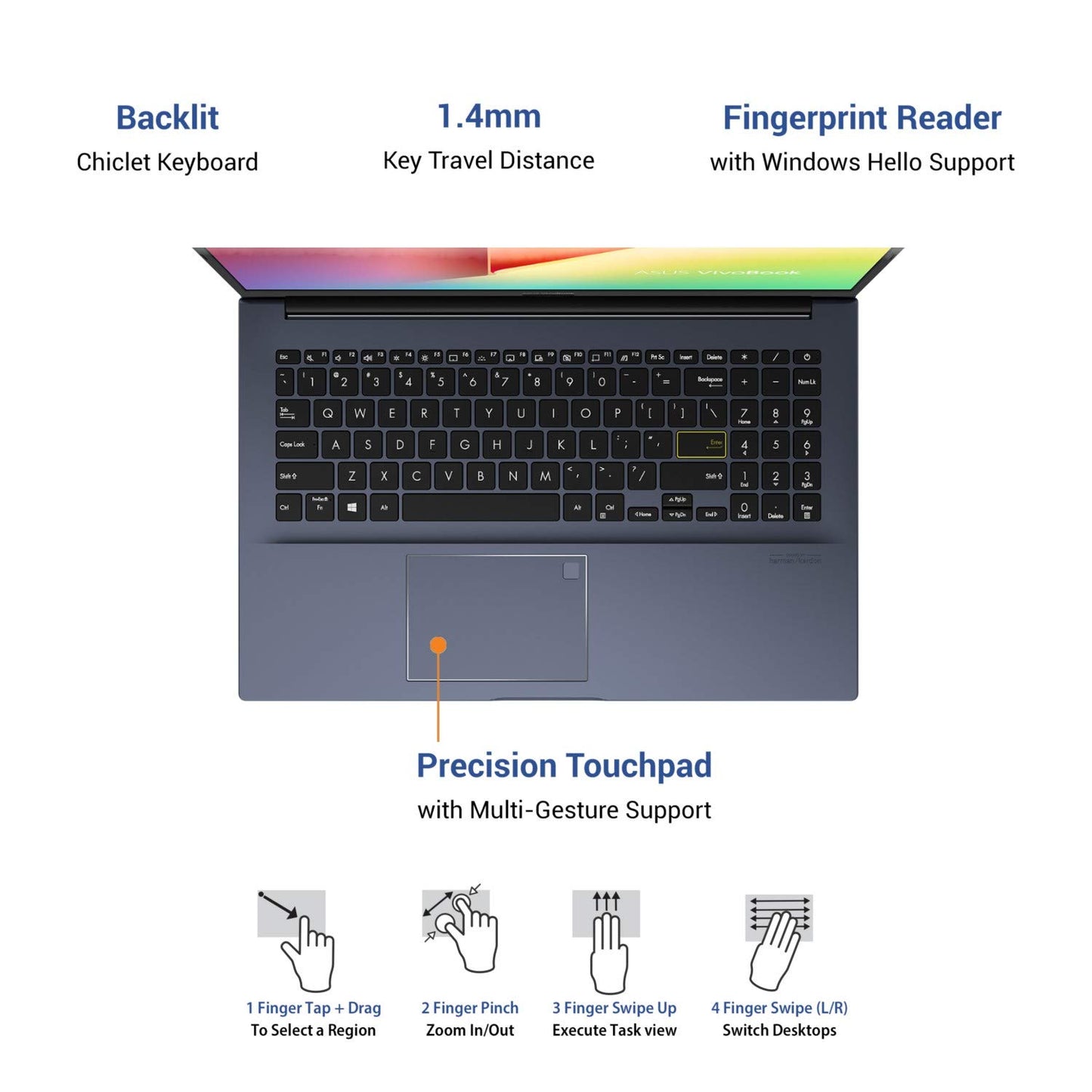 ASUS VIVOBOOK ULTRA 15 (2020) INTEL CORE I3-1115G4 11TH GEN, 15.6 INCHES FHD T&L LAPTOP (8GB RAM/256GB NVME SSD/WINDOWS 10/OFFICE 2019/INTEGRATED GRAPHICS/STAR BLACK/1.8 KG), X513EA-BQ312TS