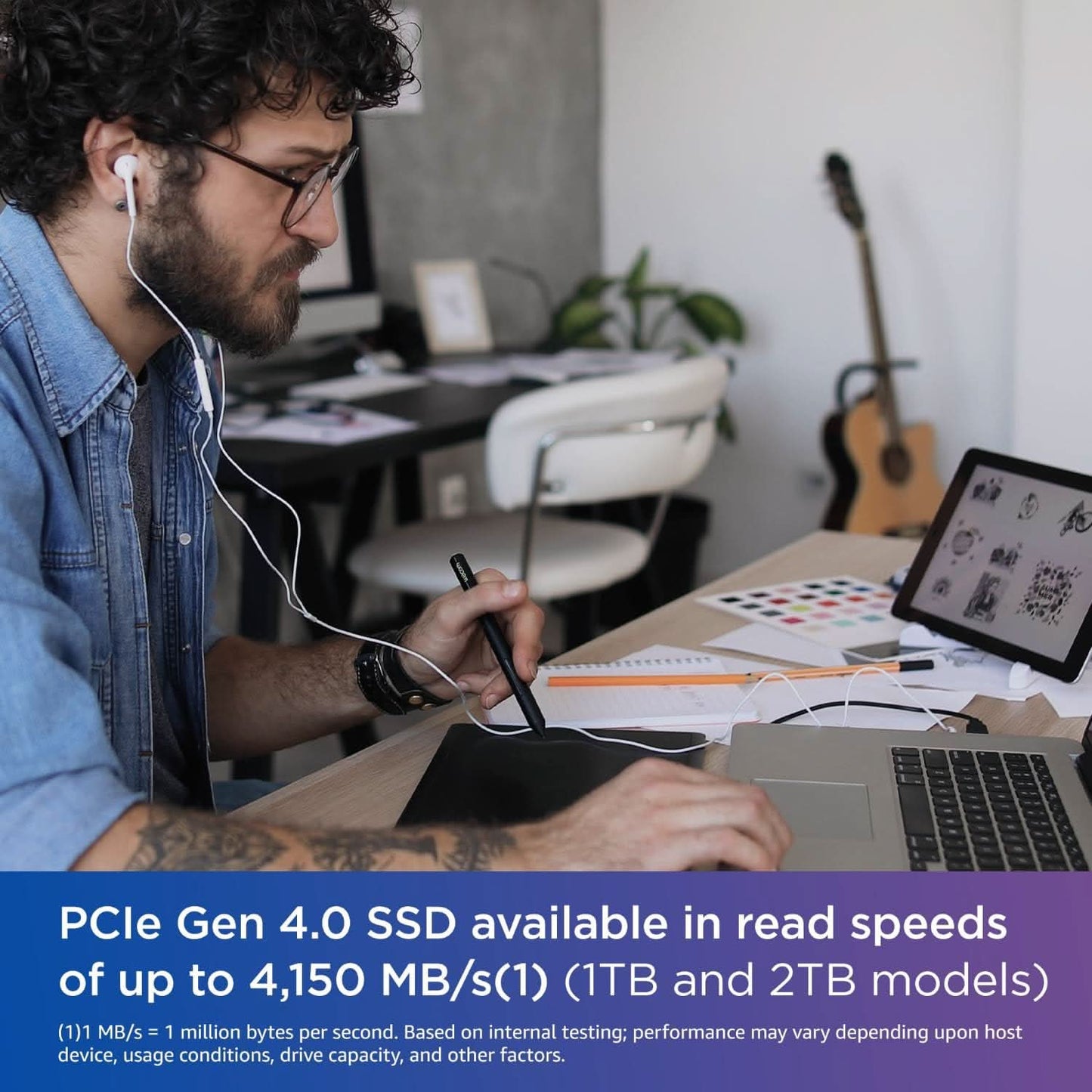 Western Digital Blue SN580 PCIe Gen 4 NVMe SSD Internal Storage, 500GB