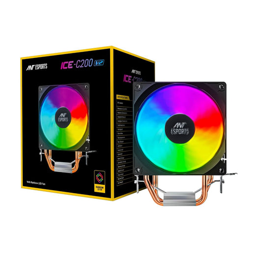 ANT ESPORTS ICE-C200 V2 WITH RINBOW LED FAN