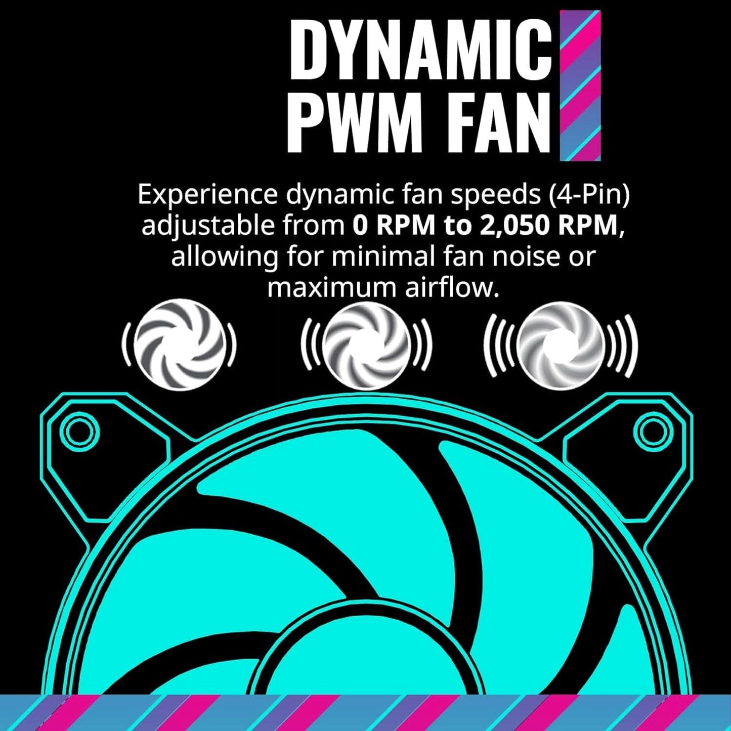 Cooler Master MasterFan MF120 Halo 2 Case Fan - 120mm White Fan