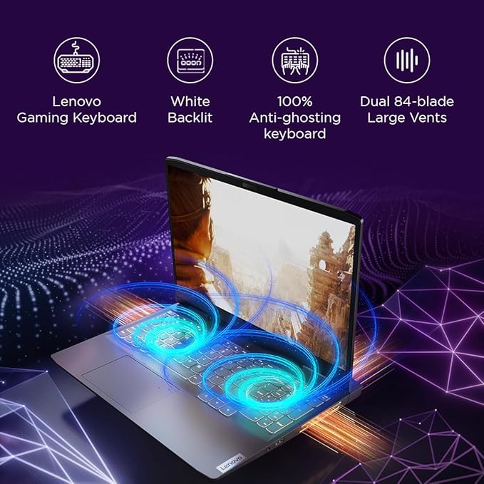 LENOVO LOQ INTEL CORE I7 13TH GEN 13620H - (16 GB/512 GB SSD/WINDOWS 11 HOME/6 GB GRAPHICS/NVIDIA GEFORCE RTX 4050) 15IRH8 GAMING LAPTOP (15.6 INCH, STORM GREY, 2.4 KG, WITH MS OFFICE)