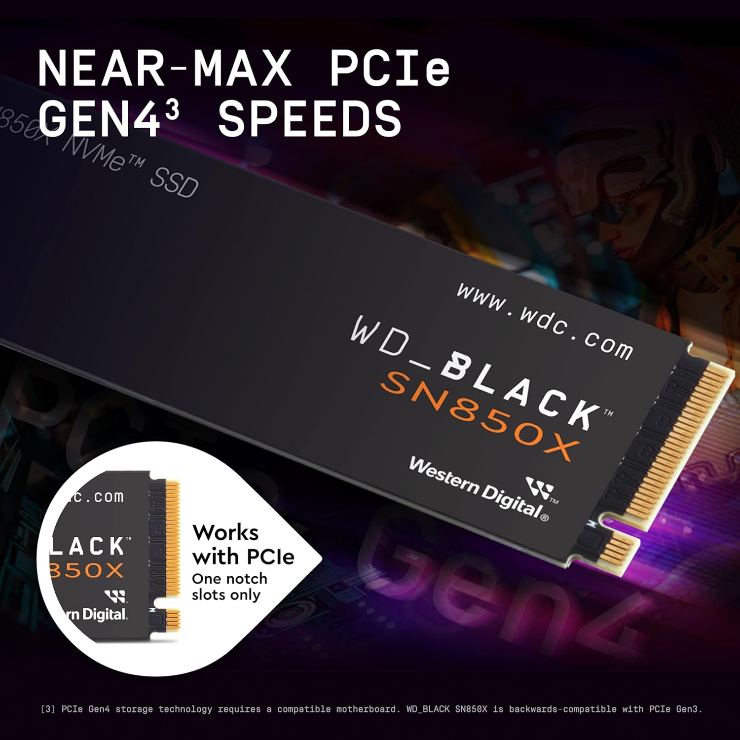 WESTERN DIGITAL BLACK 1TB NVME M.2 SN850X SSD