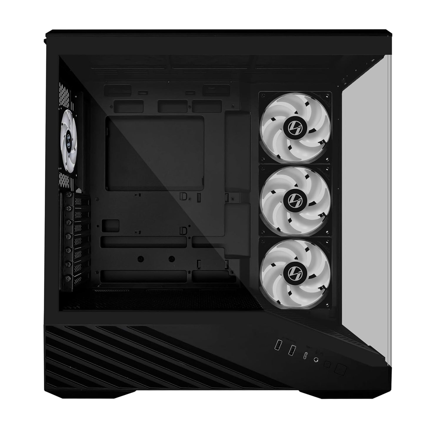 Lian Li V100 ATX Mid-Tower PC Case - Black, G99.V100RX.in