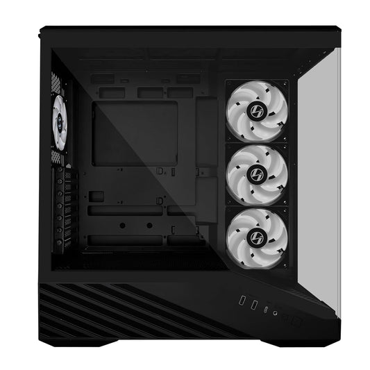 Lian Li V100 ATX Mid-Tower PC Case - Black, G99.V100RX.in