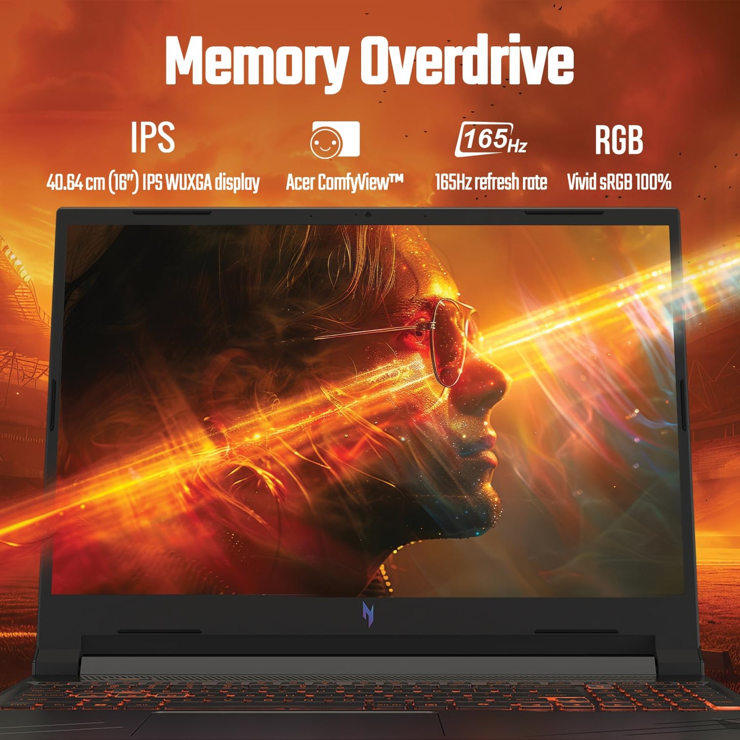 ACER NITRO V 16 ANV16-71 NH.QTNSI.003 GAMING LAPTOP (14TH GEN CORE I5 / 16GB/ 512GB SSD/ WIN11/ 6GB RTX 4050 GRAPH)