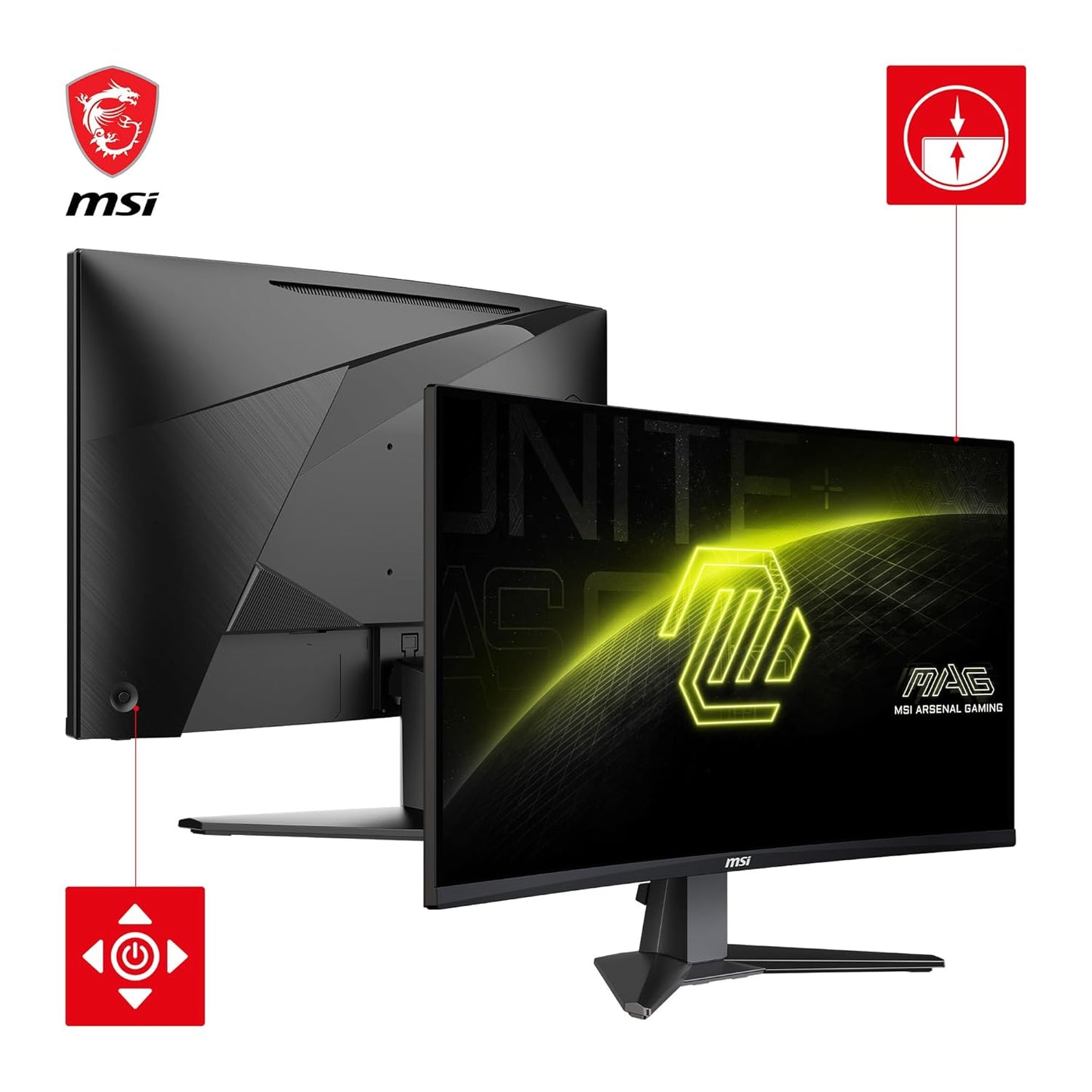 MSI MAG 27CQ6F 27 INCH 2K WQHD CURVED GAMING MONITOR