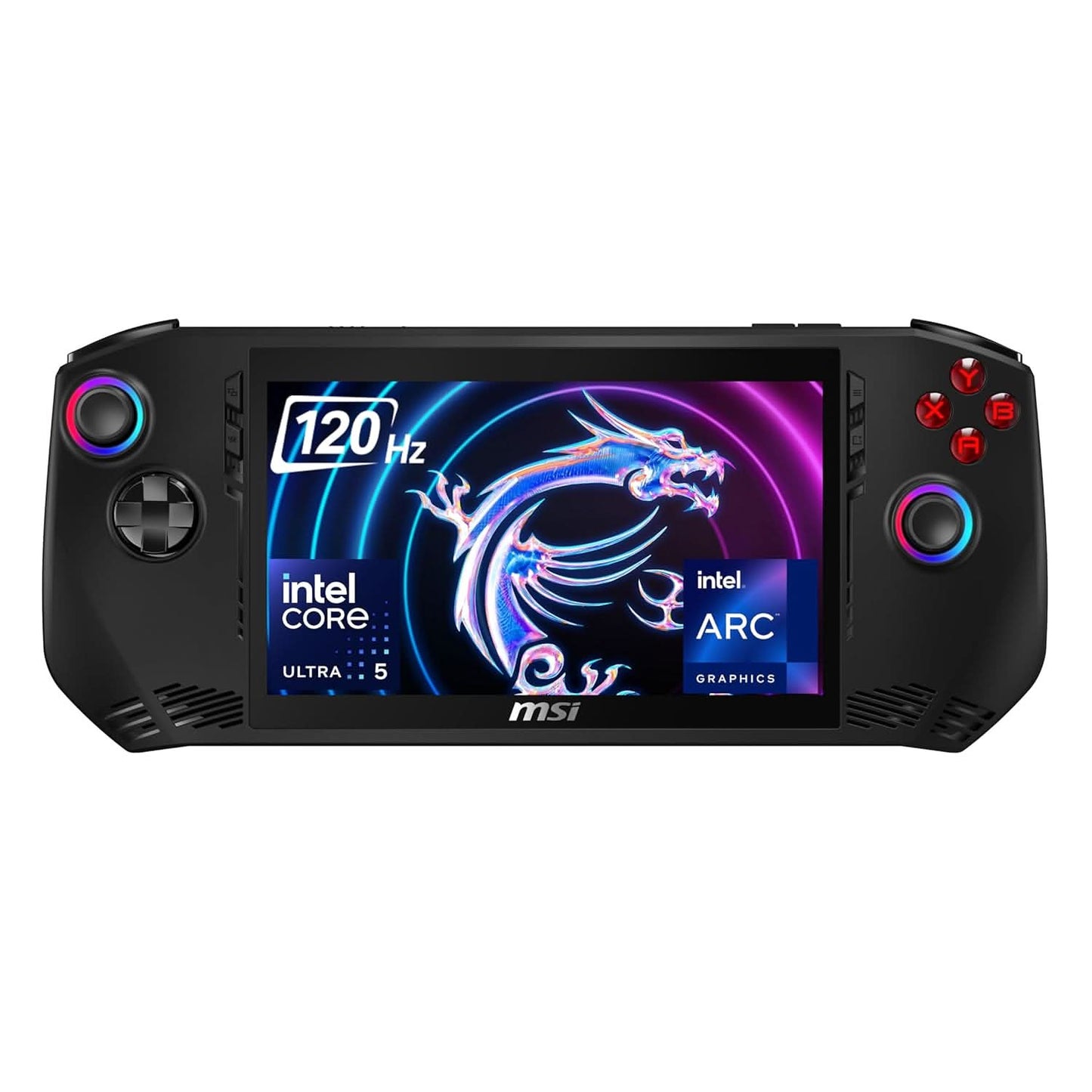 MSI Claw, Intel 1st Gen. Ultra 5 135H,Built-in AI, 18CM FHD 120Hz Handheld Gaming Console(16GB/512GB NVMe SSD/Windows 11 Home/Intel Arc/Black/675g), A1M-219IN