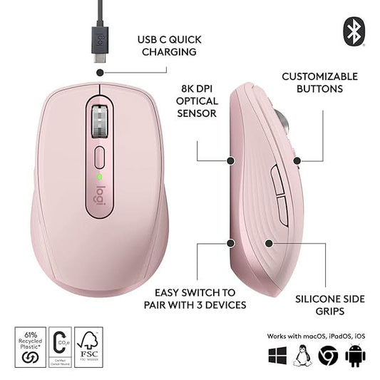 Logitech MX Anywhere 3S Compact Wireless Mouse