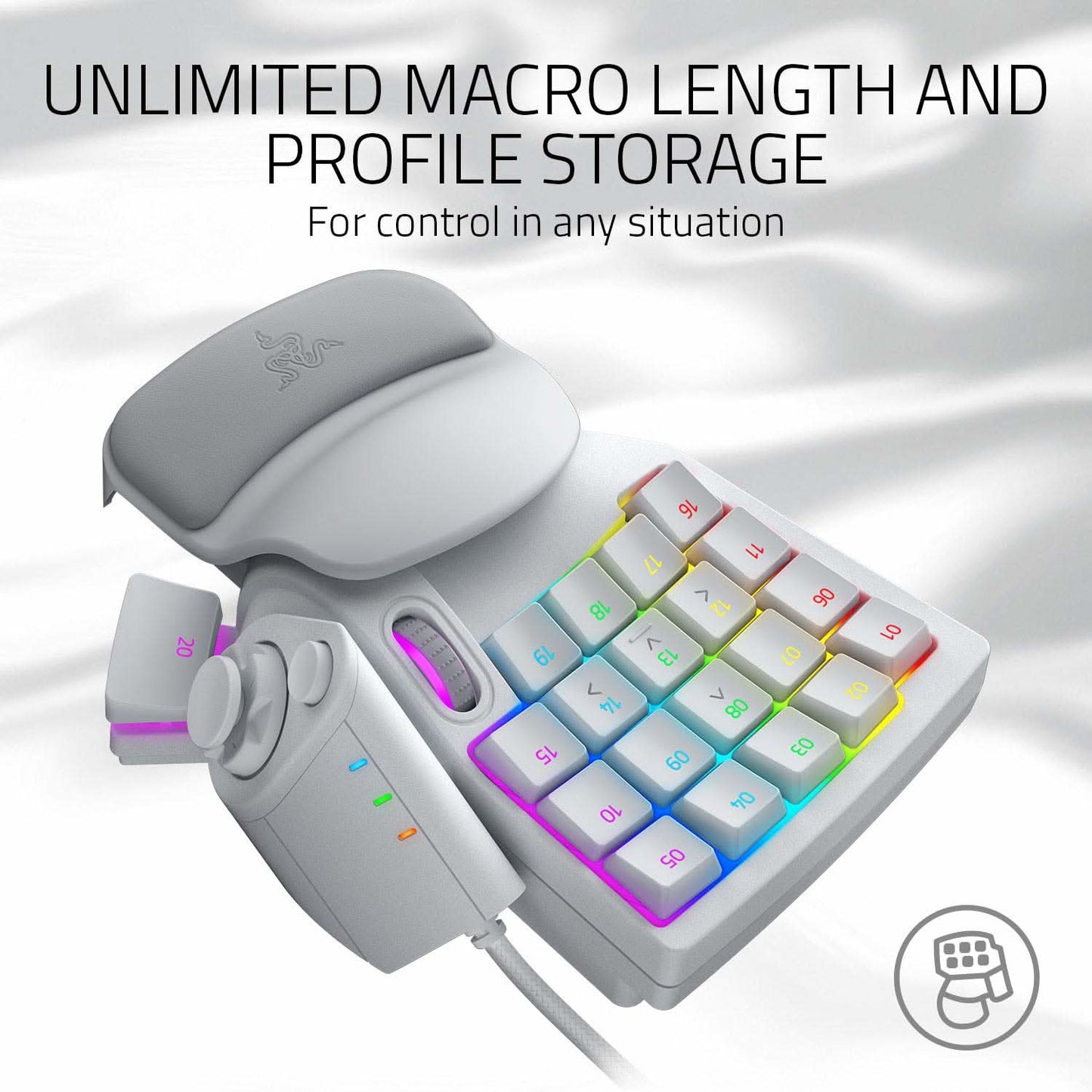 RAZER TARTARUS PRO ANALOG OPTICAL GAMING KEYPAD MERCURY RZ07-03110200-R3M1