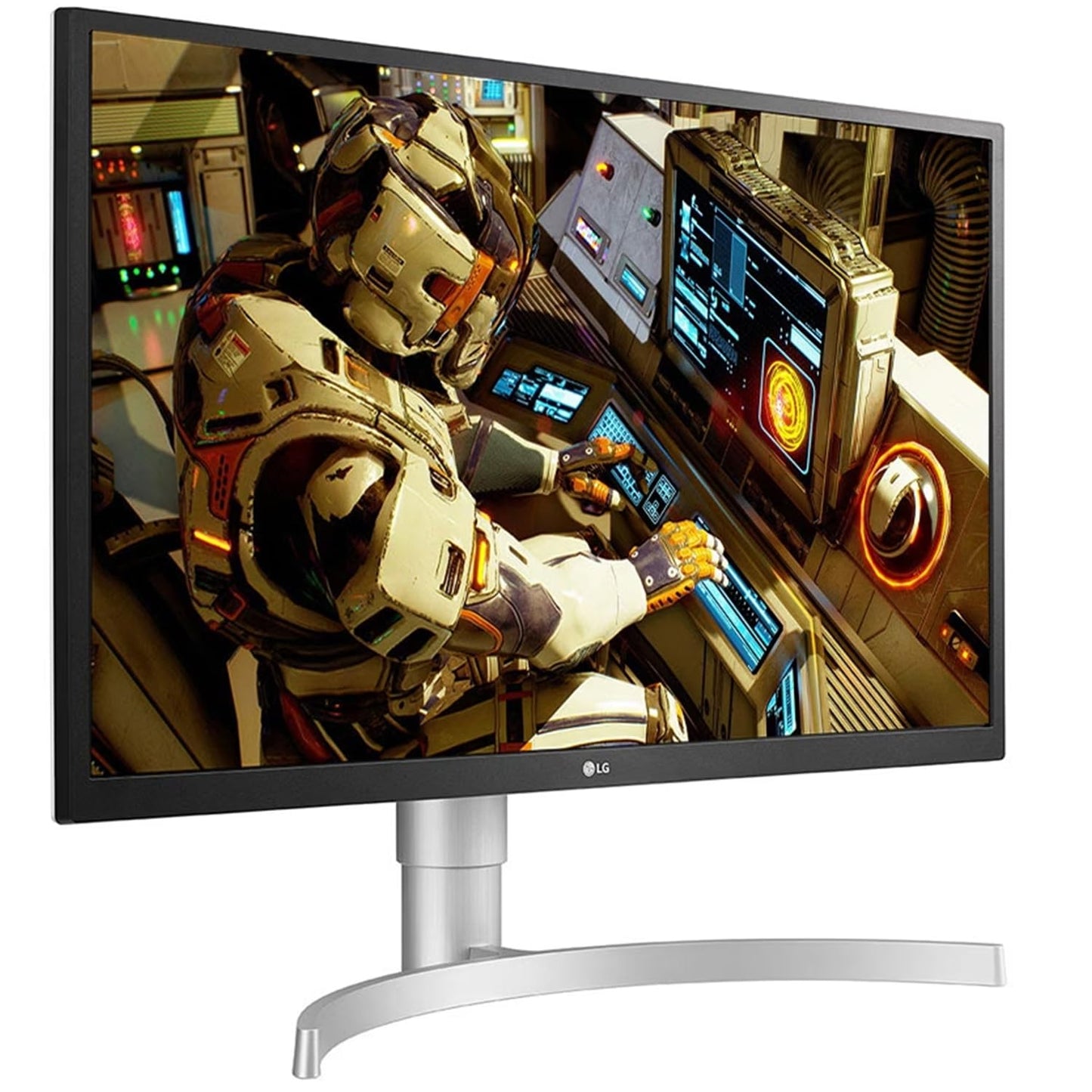 LG 27UL550-W 69 CM/27 INCHES LCD 4K-UHD 3840 X 2160 PIXELS HDR 10 MONITOR WITH IPS PANEL, RADEON FREESYNC, HEIGHT/PIVOT/TILT ADJUSTABLE STAND, HDMI X 2, DISPLAY PORT- 27UL550