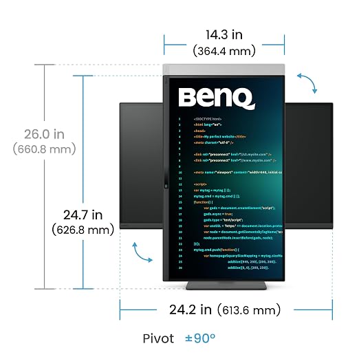 BenQ RD270Q 27 Inch 2K 144Hz IPS QHD Programming Monitor