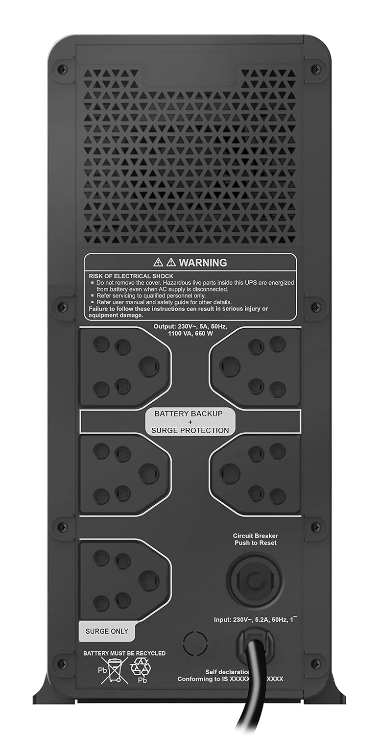 APC 1.1 KV (BX1100I-IN) UPS