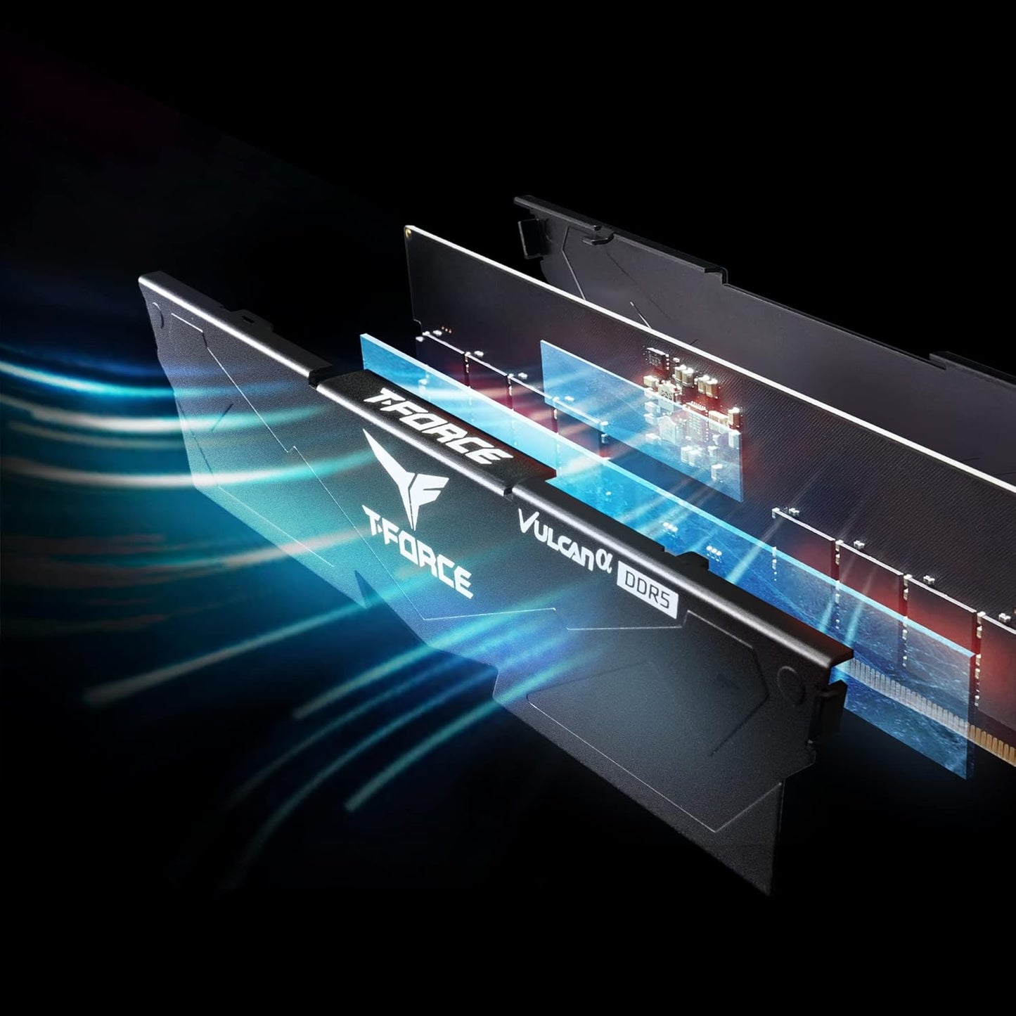 TEAMGROUP T-FORCE VULCAN 16GB (16GBX1) DDR5 6000MHZ DESKTOP RAM (BLACK)