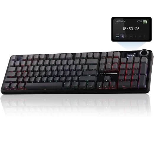 AULA F108 Gradient Grey Wireless Mechanical Gaming Keyboard