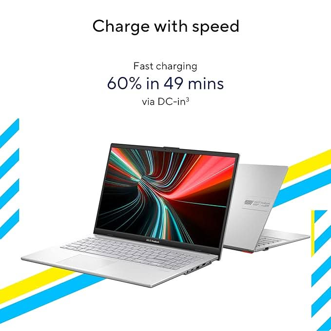 ASUS VIVOBOOK GO 15 OLED INTEL CORE I3-N305 / 8GB DDR4 / 512GB PCIE 3.0 SSD / 15.6-INCH / FHD (1920 X 1080) OLED 16:9 /COOL SILVER /BACKLIT KB / WIN 11 HOME / MS OFFICE LAPTOP E1504GA-LK321WS