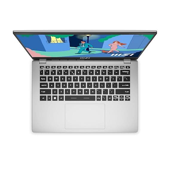 MSI Modern 14 C7M-400IN Ryzen 5 7430U/UMA//16GB/512GB/IPS-Level FHD 14/W/O-Bag-MS2021/Single (White)
