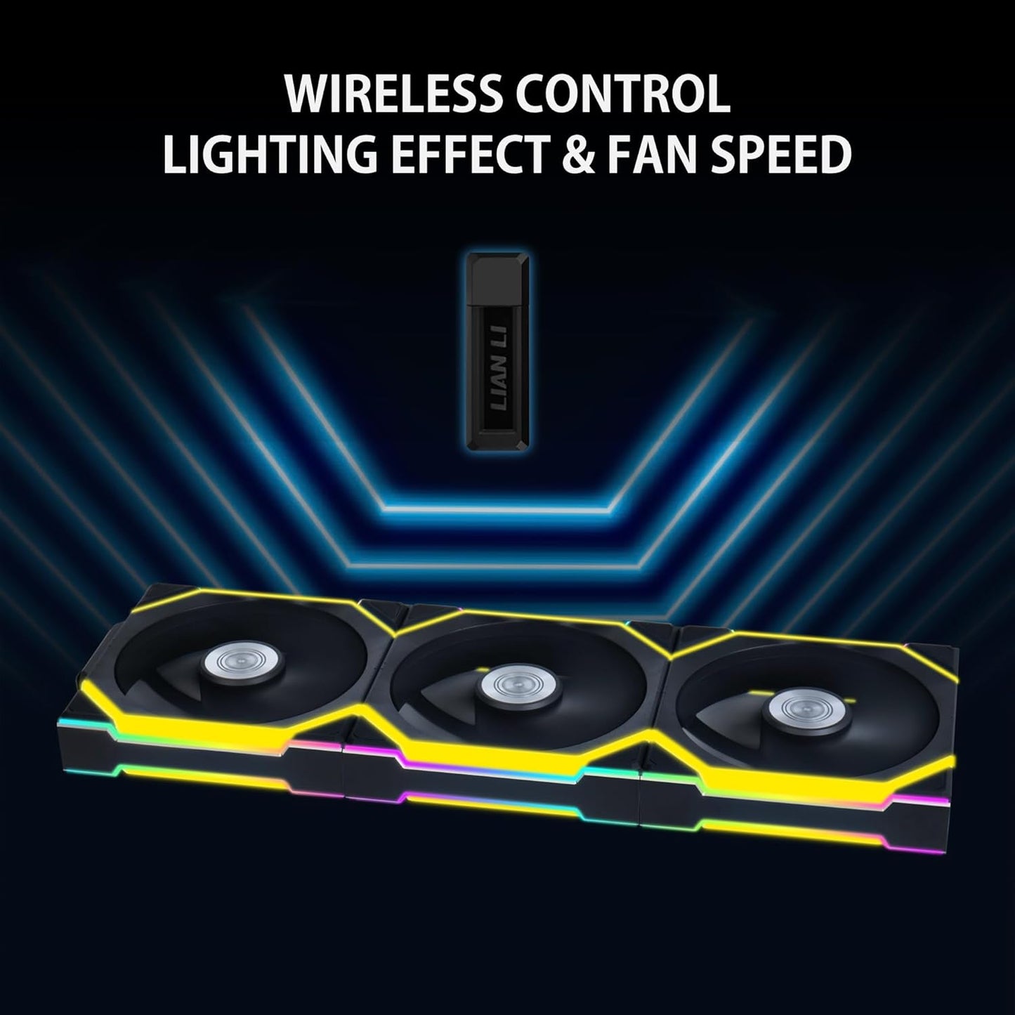 Lian Li UNI Fan SL-Wireless 120-Triple Pack Reverse Blade G99.12RSL1W3B.IN