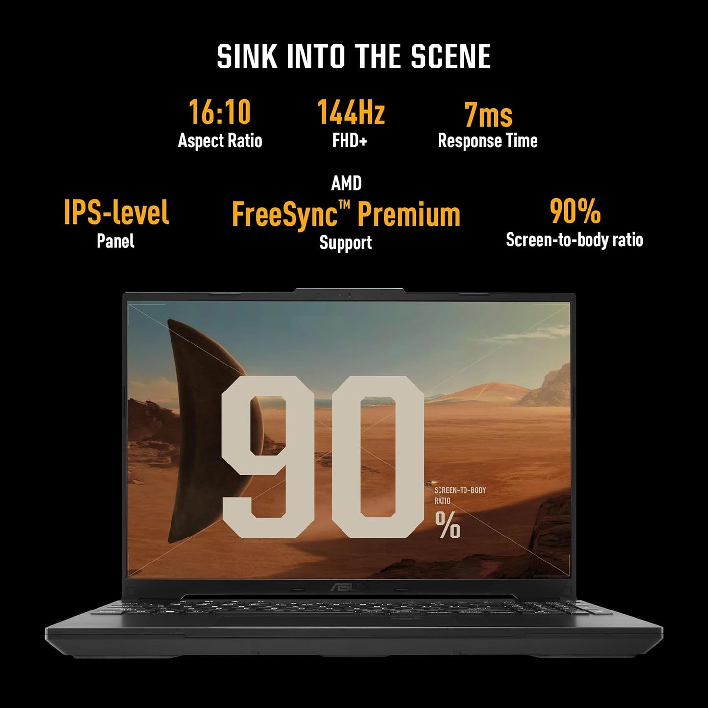 ASUS TUF GAMING A16 ADVANTAGE EDITION, GAMING LAPTOP, AMD RYZEN 7 7435HS, RADEON RX 7600S GPU (16GB/512GB/40.64 CMS (16) FHD+/WINDOWS 11 HOME) FA617NSR-RL083W