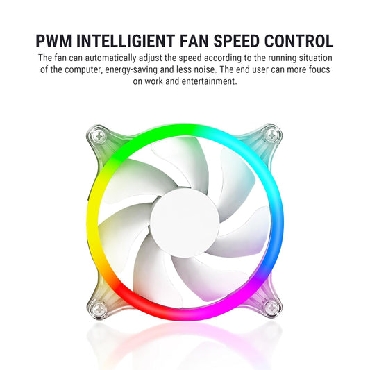 ANT ESPORTS ICE CHROMA 360 ARGB LIQUID COOLER - WHITE