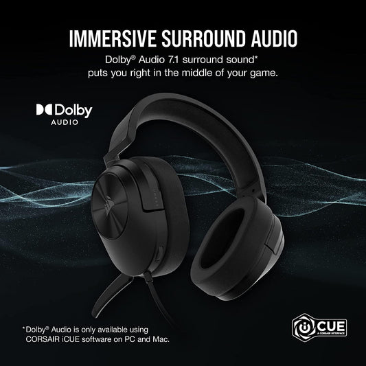 CORSAIR HS55 SURROUND HEADSET CARBON