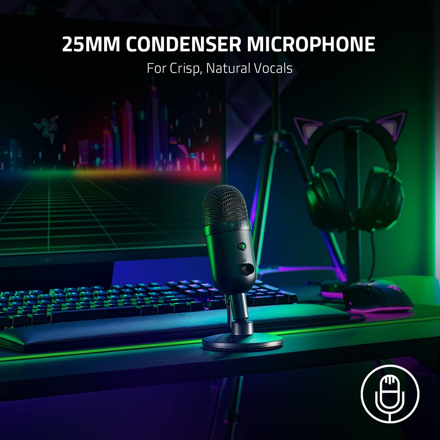 RAZER SEIREN V2 X - USB MICROPHONE FOR STREAMERS