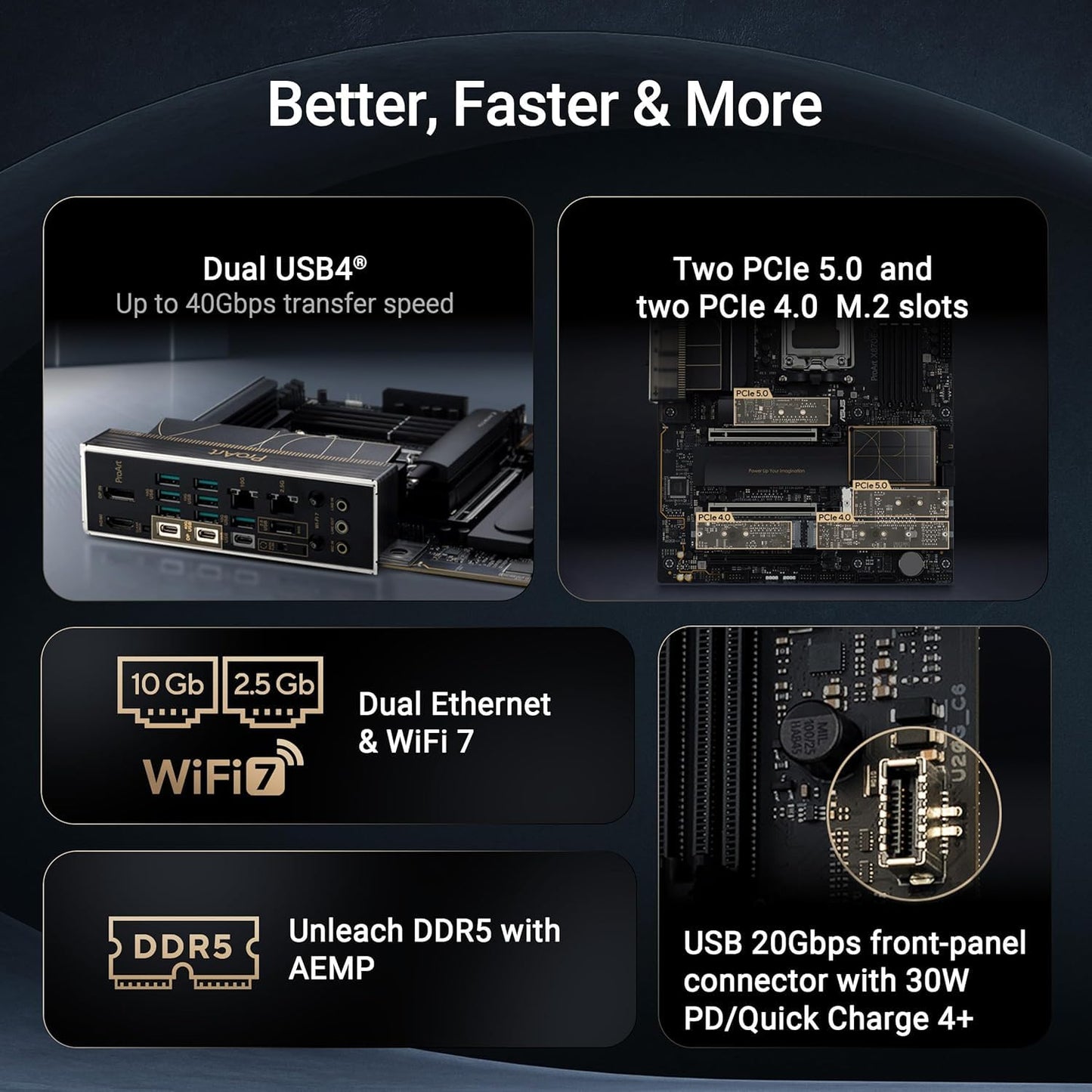 ASUS PROART X870E-CREATOR WIFI AM5 ATX MOTHERBOARD