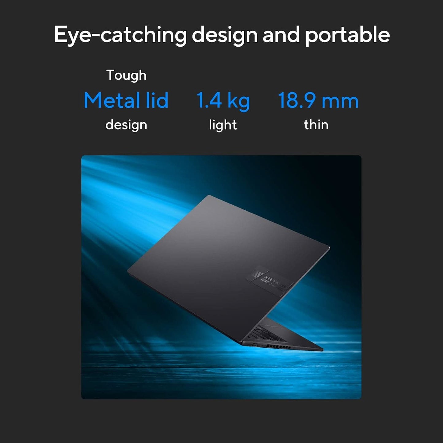 ASUS Vivobook 14X OLED, Intel Core i9-13900H 13th Gen, 14 inch (35.56 cm) 2.8K 90Hz OLED, Creator/Gaming Laptop (16 GB RAM/1TB SSD/4GB RTX 3050/Win11/Backlit/FingerPrint/Black/1.45 kg), K3405VCB-KM951WS
