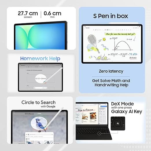 SAMSUNG GALAXY TAB S10FE 8GB RAM 128GB ROM WIFI and 5G