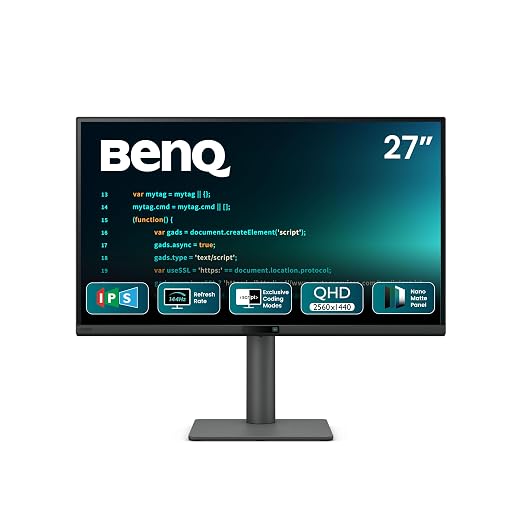 BenQ RD270Q 27 Inch 2K 144Hz IPS QHD Programming Monitor