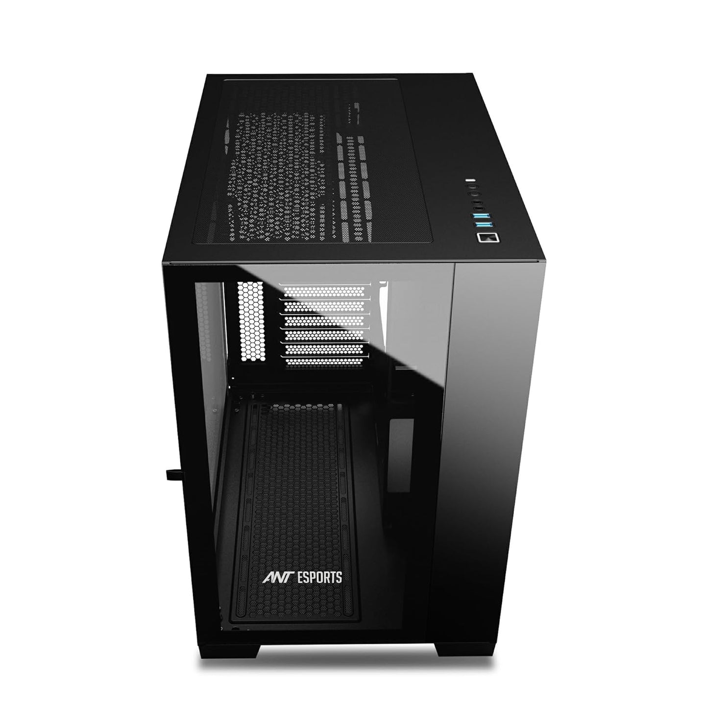 ANT ESPORTS CRYSTAL XL MID-TOWER ATX CABINET BLACK