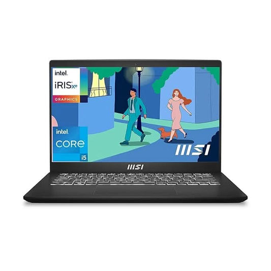 MSI MODERN 14 C12MO-1212IN 9S7-14J112-1212 [CI5-1235U 12TH GEN/16GB/512GB SSD/WIN11 HOME+MSO/14.0 INCH/INTEGRATED GRAPHICS /1 YEAR(S)/BLACK]